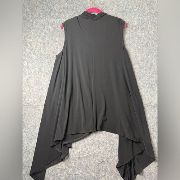 Dana Kay Cardigan Sweater Womens Size 16W Black Polyester Long Sleeve Open Front - Picture 4 of 4